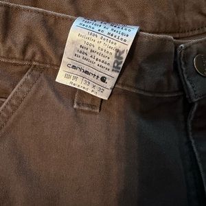Carhartt relaxed fit brown cargo pants 33x32